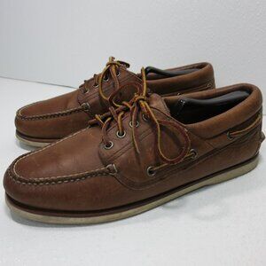 L. L. Bean Oil Tanned Glove Leather Casual Deck Boat Shoes Men's Comfort 9.5 D